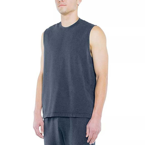 Débardeur Homme Bleu Uni à Séchage Rapide pour Sport, Gym et Fitness, Vente en Gros - Product Image 3