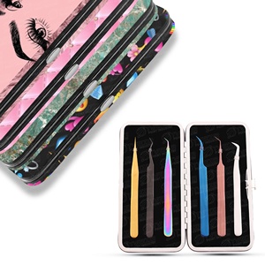 Latest Collection of Beautiful Lash Printed Magnetic Case For Eyelash Tweezers <b>Storage</b> Case Lash Tweezers With Custom Logo - Product Image 5