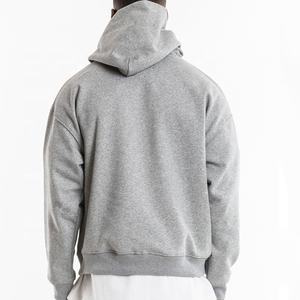 Macheda — sweat à capuche en coton pour hommes, de haute qualité, surdimensionné, blanc, mode streetwear, logo brodé, personnalisé, - Product Image 4