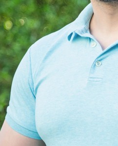 Polo à manches courtes pour homme avec poche, décontracté, en coton tricoté respirant, couleur unie, coupe classique, personnalisable - Product Image 6