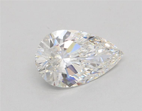Diamante Cultivado en Laboratorio de 2.02 Quilates, Claridad VVS1, Corte Pera Brillante, Corte Excelente