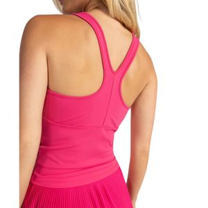 Débardeur basique personnalisé pour femme, col rond, sans manches, court, en tricot, avec rembourrage amovible – Vente en gros - Product Image 4