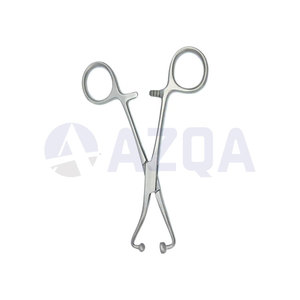 Stainless Steel Backhaus Towel Clamp Forceps 4 Inch Ball <b>Socket</b> Jaws <b>Ratchet</b> Lock Surgical Instrument - Product Image 3