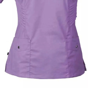 Conjunto de Uniforme de Enfermera con Cierre y Cuello en V, Estilo Moderno 2026, Pantalones Deportivos Elásticos para Hospital, Venta al Por Mayor - Product Image 5
