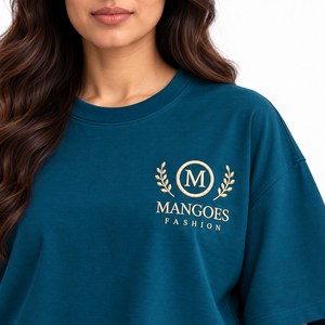 T-shirt décontracté pour femme, brodé sur mesure, 100% coton peigné, qualité supérieure, grammage lourd, manches courtes, coupe classique, 165 grammes, col classique - Product Image 5