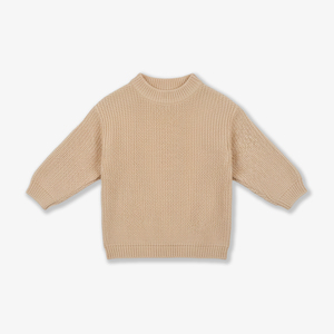 เสื้อสเวตเตอร์ไหมพรมคอวีสำหรับเด็กเล็ก ODM & OEM  ถักด้วยเครื่องคอมพิวเตอร์  ขนาด 7GG ผลิตในเวียดนาม เป็นมิตรต่อสิ่งแวดล้อม สำหรับเด็กทารก  แบบ unisex  ผ้าฝ้าย 100% - Product Image 2