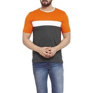 Camiseta de Verano de Estilo Simple, Manga Corta, Lisa, Informal, 100% Algodón, para Hombre - Product Image 2
