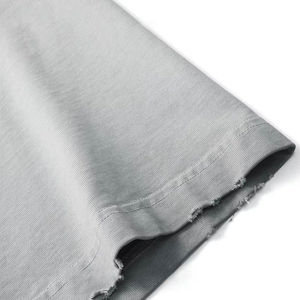 Camiseta Personalizada con Lavado Ácido al por Mayor, 100% Algodón de Alto Gramaje, Cuello Redondo, Impresión DTG de Moda, Manga Corta, Estilo Hip-hop - Product Image 4