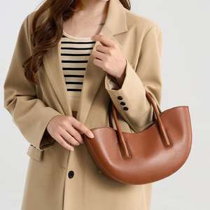 Nuevo Diseño de Moda, Mini Bolso de Compras para Mujer, Bolsos de Mano de Media Luna, Cartera Cruzada de Cuero Genuino, Cierre de Cremallera Resistente al Agua - Product Image 3