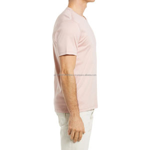 T-shirts pour hommes à col en V ajustés, T-shirt à manches courtes pour hommes à col en V de haute qualité, col en V 100% coton, T-shirts pour hommes - Product Image 3