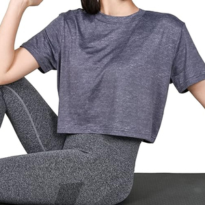 T-shirt en coton décontracté et court pour femme, style streetwear oversize, tendance européenne, fabricant et fournisseur OEM - Product Image 6