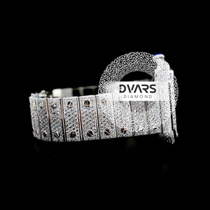 Reloj de Pulsera para Hombre Legacy Moissanite Iced Diamond de Lujo, Acero Inoxidable, Cuarzo ETA, Edición Limitada, Correa de 20 mm, Cristal Revestido - Product Image 2