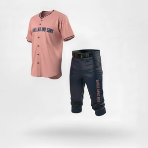 Professional Team Baseball Jersey Pants Set <b>Custom</b> Sports <b>Uniform</b> Men Women Breathable Lightweight Baseball Wear - Product Image 2