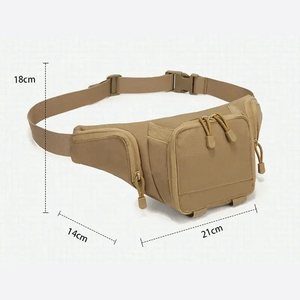 Unisex Custom Unique Style Vintage Leather Waist Bags Nylon Zipper Closure Adjustable Straps Fanny Packs - Product Image 4