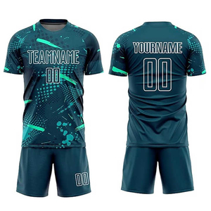 Tenue de football légère et respirante 100 % polyester pour homme, à manches courtes, séchage rapide, extensible dans quatre directions, conçue pour le quotidien - Product Image 4
