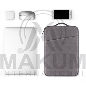 Gray <b>Laptop</b> <b>Sleeve</b> Case with Front Pocket for MacBook and Other <b>Laptops</b> - Product Image 2