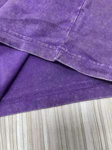 Ropa para Hombre al por Mayor Sin Marca, Sin Etiqueta, de Spandex/Algodón de 180 g/m², Antiarrugas, con Estampado Resistente a la Decoloración, Logotipo Personalizado, Estilo Vintage Oversize con Efecto Ácido - Product Image 6