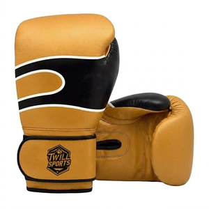 Gants de boxe en cuir imperméables fabriqués en usine à vendre, pour l'entraînement MMA, confortables, avec sangle de poignet réglable - Product Image 1