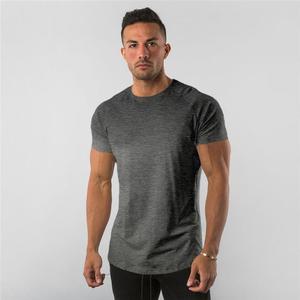 Camiseta de Cuello Redondo para Hombre, Manga Corta, Color Sólido, Corte Ajustado, Estilo Casual, Tejido de Jersey de Algodón Transpirable - Product Image 3