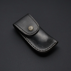Couteau de poche Damas haut de gamme, couteau pliant avec manche en résine et étui en cuir, couteau pliant Damas fait main, couteau EDC de luxe - Product Image 5