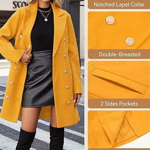 Abrigo de Moda para Mujer Impermeable a Bajo Precio, Último Diseño, Abrigo de Moda para Mujer al por Mayor, Abrigo de Moda para Mujer con Color Personalizado - Product Image 3