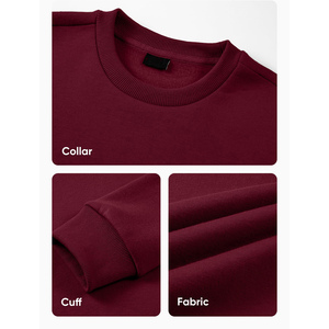 Men's Fashion <b>Sweatshirt</b> 100% Cotton 450g Basic Cotton Blended With Crew Neck Custom Logo Men Cotton <b>Plain</b> <b>Sweatshirt</b> Men's - Product Image 3