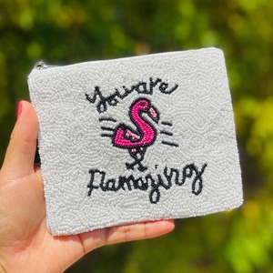 Monedero de mariposa hecho a mano con cuentas, bolsa pequeña con cremallera bordada con cuentas de semillas de colores, cartera estilo boho - Product Image 1