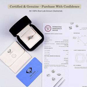 OM GEMS Diamante Natural Suelto de 2.40 MM, Color Sal y Pimienta, Corte Brillante, Claridad I3, Color Fantasía Claro, Certificado para Joyería - Product Image 5