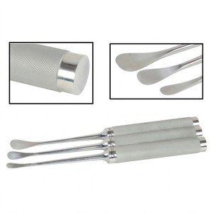 Elevadores Espinales Curvos Cobb, Juego de 3 Instrumentos Quirúrgicos Ortopédicos para Procedimientos de Columna Vertebral, Reutilizables, Kit Quirúrgico con Certificación CE - Product Image 3