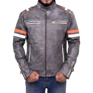 Chaqueta de Motociclista de Cuero y Lona Personalizada de Primera Calidad Unisex 2026, Estilo Moto, Impermeable y Transpirable, la Más Vendida - Product Image 6