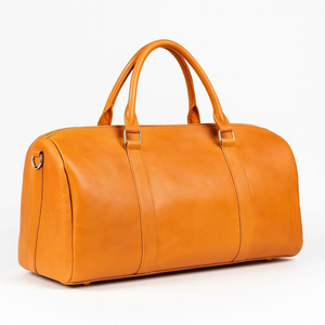 Sac de voyage de luxe en cuir véritable résistant à l'eau, unisexe, marron, poignée souple, fermeture à glissière, décontracté, grande capacité 30-40L - Product Image 5