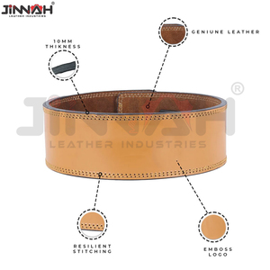 Custom Pattern Cowhide Leather Powerlifting Training Belt 10mm 13mm Lever Gym Belt Lightweight Professional <b>Back</b> <b>Support</b> - Product Image 3