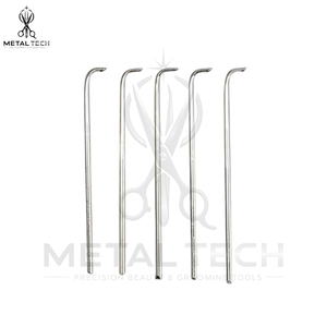 Al por mayor: Soporte de latón ventilado con mango de metal moleteado, agujas de microganchillo para extensiones de cabello, herramienta para la elaboración de pelucas lace front - Product Image 6