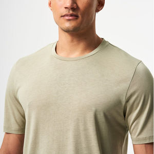 T-shirt décontracté surdimensionné 100 % coton de haute qualité, impression personnalisée, t-shirt épais uni vierge pour homme, coupe carrée - Product Image 4