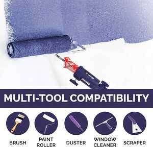 Extensor <span class=keywords><strong>de</strong></span> Brocha Multiángulo para Pintar, Herramienta para Pintar Bordes en Techos Altos, Soporte para Barra <span class=keywords><strong>de</strong></span> Extensión - Product Image 6