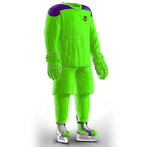 Uniforme de hockey sur glace de haute qualité 100% polyester, fabriqué en usine, design personnalisé, prix bas - Product Image 3