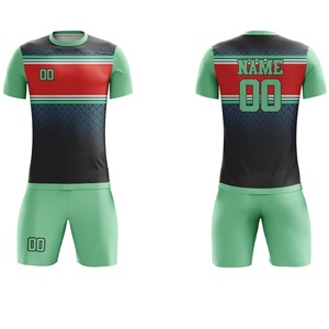 Tela Transpirable OEM de Primera Calidad para Hombre, Camiseta de Fútbol de Calidad Superior, Manga Personalizada con Logotipo, Color Sólido, 100% Poliéster - Product Image 4