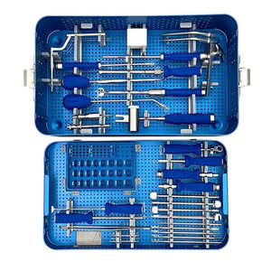 Orthopedic Trauma Surgical Instrument <b>Set</b> With Bone Holding Forceps Plates <b>Screws</b> Drills Taps Small Fragment CE By Grip Surgical - Product Image 5