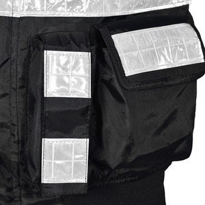 Mens Durable Reflective ANSI Class 2 Safety Jacket High Visibility Customized Logo for Construction and Facility Operations - Product Image 3