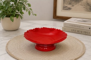 Gran oferta de Metal de hierro de primera calidad, Mini cuencos para servir recubiertos de polvo, diseño de bordes en zigzag, cuenco de vajilla para Hotel y restaurante - Product Image 2