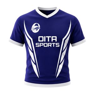 Ensemble de rugby bleu marine et blanc pour homme – Maillot et short légers, uniforme d'équipe, vêtements de sport athlétiques respirants pour l'entraînement et les matchs - Product Image 3