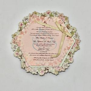 Tarjetas de boda elegantes con temática pastel, diseños florales, papel premium, impresión personalizada y estilo de invitación de lujo - Product Image 2