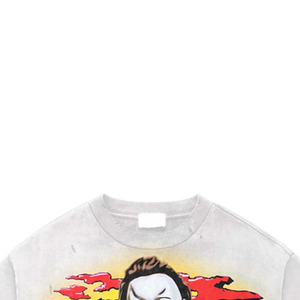 Men's White Michael <b>Myers</b> Halloween T-Shirt Short Sleeve Printed Graphic O-Neck Regular Fit Jersey Cotton Character Design - Product Image 4