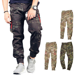 Pantalones Cargo Holgados Personalizados para Hombre, de Lona con Estampado Completo, Pierna Ancha, Camuflaje, Cintura Elástica Media, Casuales, Impermeables y Transpirables - Product Image 2