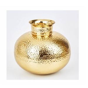 <b>Unique</b> Design Hammered Metal <b>Vase</b> Modern Table <b>Vase</b> Contemporary Aluminium <b>Vase</b> for Home & Office Decor - Product Image 5