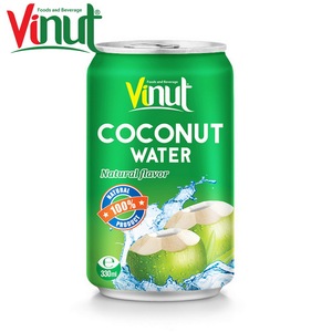 330ml Lata (Estañada) Sabor original Agua de coco natural Etiqueta blanca Fábrica Servicio OEM Bajo en azúcar Bajo en grasa Certificado Halal - Product Image 4