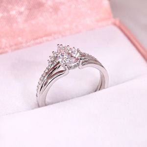Bague unisexe en or blanc 14 carats plaqué rhodium avec diamant de laboratoire ovale de 1,70 carat certifié IGI, idéale pour les fiançailles – Meilleure vente - Product Image 2
