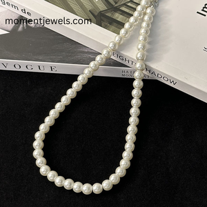 Elegant Round Pearl Resin Bead Bracelet Golden Plated Electroplated Stretch <b>Elastic</b> Chain Bracelets, jewelry set - Product Image 4