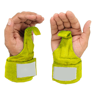 Premium Padded Gym Hooks for Lifting Heavy Weights Non <b>Slip</b> Grip Strength Support Wrist Straps for Men Hook Straps With Best OEM - Product Image 2
