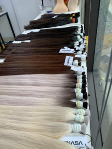 Haute qualité 26 pouces couleur claire soyeuse vague droite vietnamienne extensions de cheveux humains bruts teints expédition rapide grand gros en vrac - Product Image 5